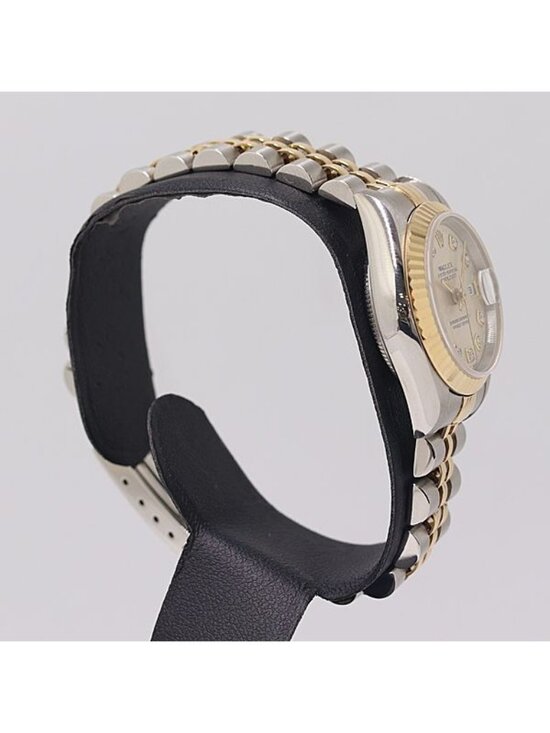 Rolex Datejust Automatic Winding Date Gold Dial Watch